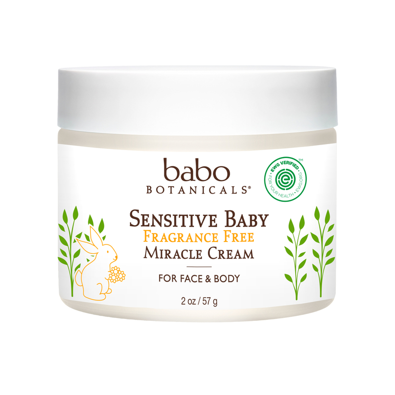 Babo Botanicals Sensitive Eczema Fragrance Free Miracle Moisturizing Cream 57g