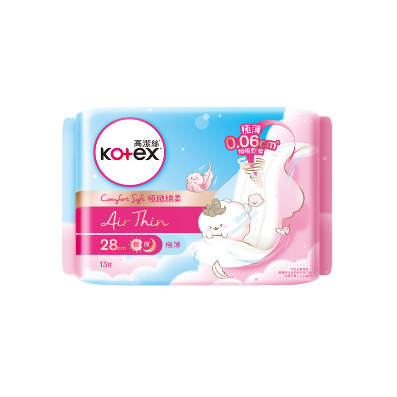 Kotex Comfort Soft Air Thin (28cm) 13pcs