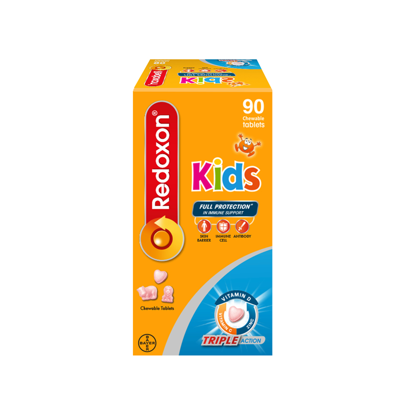 Redoxon Triple Action Kids Chewable Tablets 90pcs