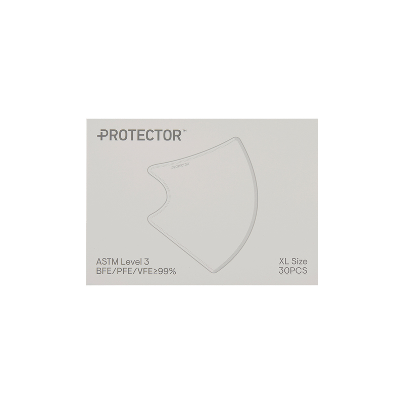 Protector 3D 成人立體口罩(加大碼)曙光白30片