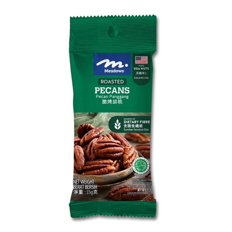 Meadows Nature's Heart Unsalted Pecans 35g (Random Distribution)