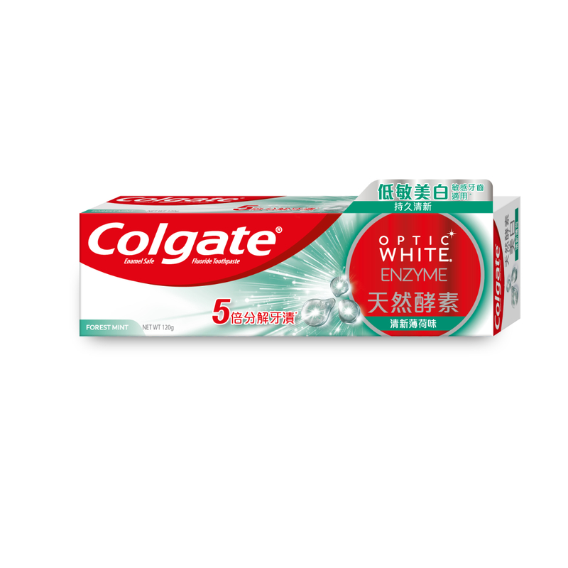 Colgate Optic White Enzyme Toothpaste Forest Mint Flavour 120g