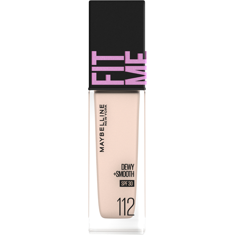 Maybelline Fit Me Dewy + Smooth Liquid Foundation 112 Natural Ivory -  [ Hydrates with SPF30 ] 30ml