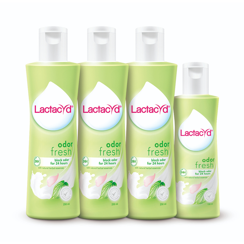 Lactacyd Odor Fresh Feminine Wash 250ml x 3pcs