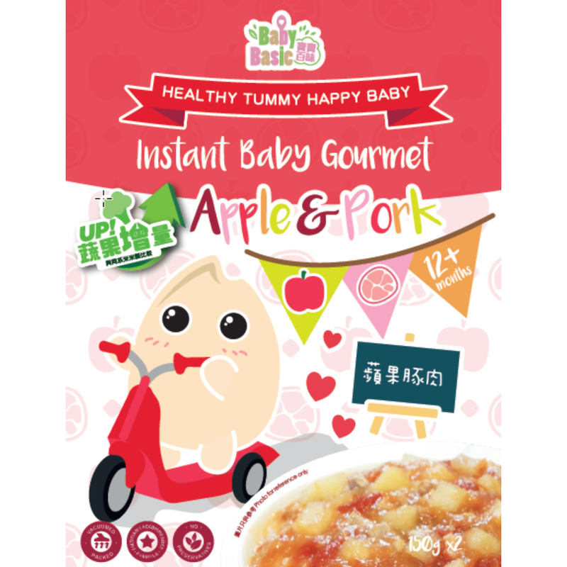 Baby Basic Organic Instant Baby Gourmet (Apple & Pork) 300g