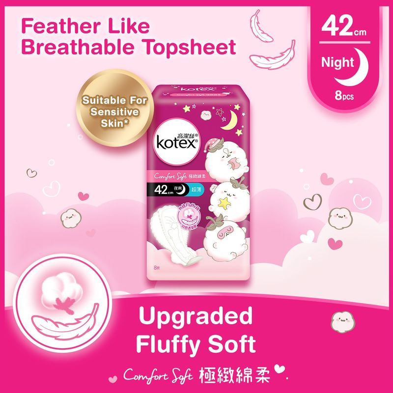 Kotex Comfort Soft Ultra Thin 42cm 8pcs