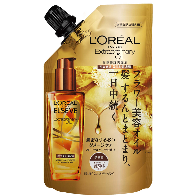 L'Oreal Paris Elseve Extraordinary Oil Extra Rich Deeply Moisturized & Damage Care Refill 90ml