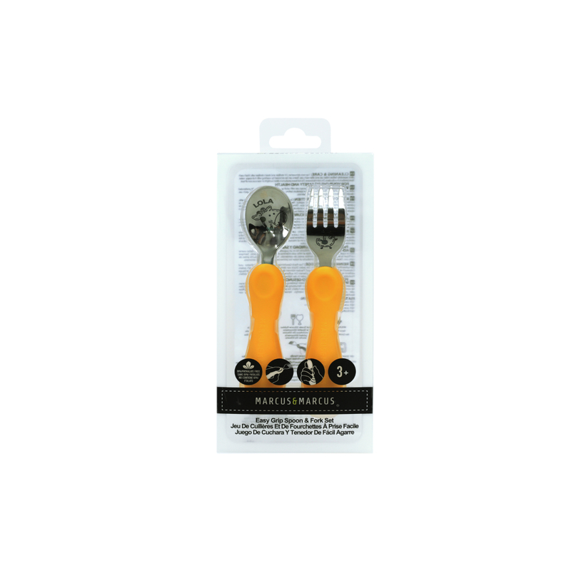 Marcus & Marcus Easy grip spoon & fork set - Lola 1 set