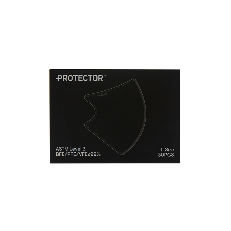 Protector 3D成人立體口罩(大碼) 夜幕黑 30片