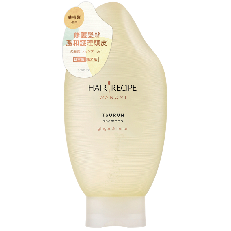 Hair Recipe WANOMI髮之料理純米瓶生薑檸檬香氣米糠溫養修護洗髮露 350毫升