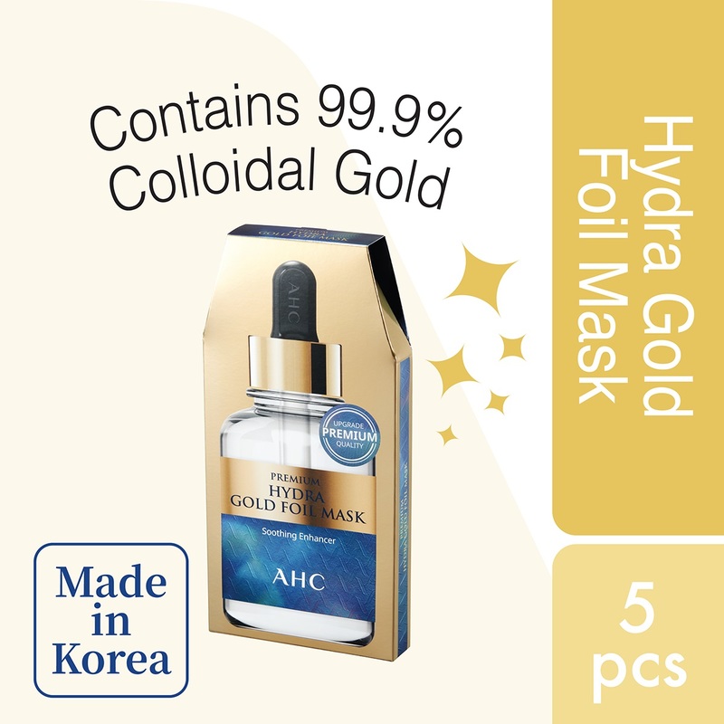 AHC Premium Hydra B5 Goldfoil Mask 5pcs