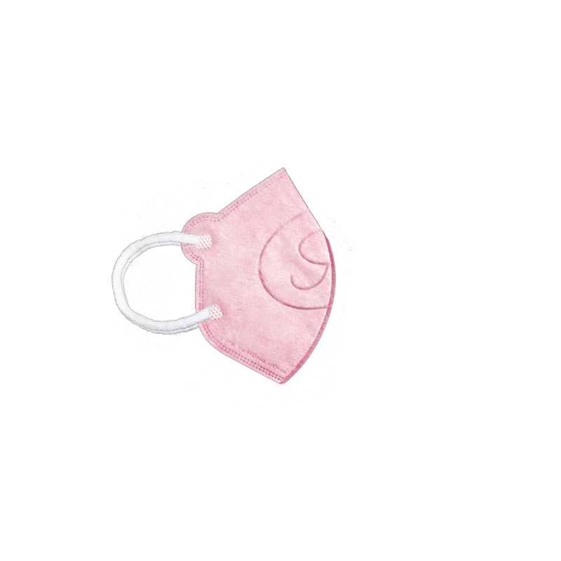 SAVEWO救世立體啤幼童口罩(獨立包裝)(6-24個月幼童適用) - 粉紅色 30片