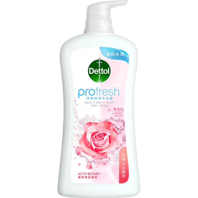 Dettol ProFresh Body Wash (Rose & White Musk) 900g