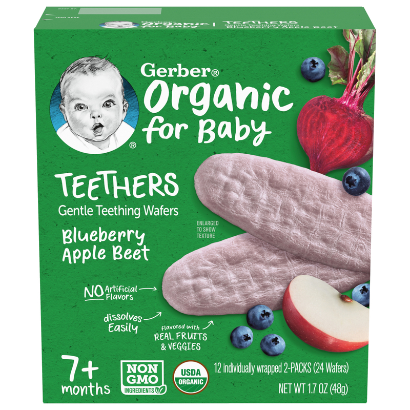 Gerber Teether Blueberry Apple Beet 48g