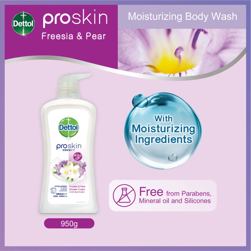 Dettol Proskin Shower Cream (Freesia&Pear) 950g