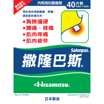 Salonpas Advance Plaster 40pcs