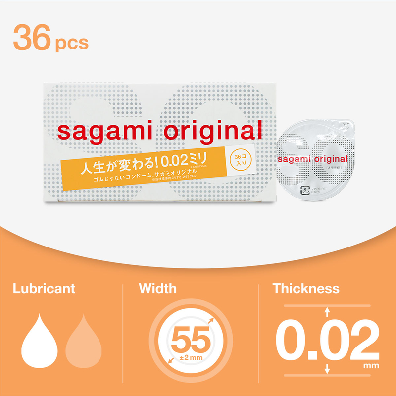 Sagami 相樸原創0.02 PU安全套 36片裝