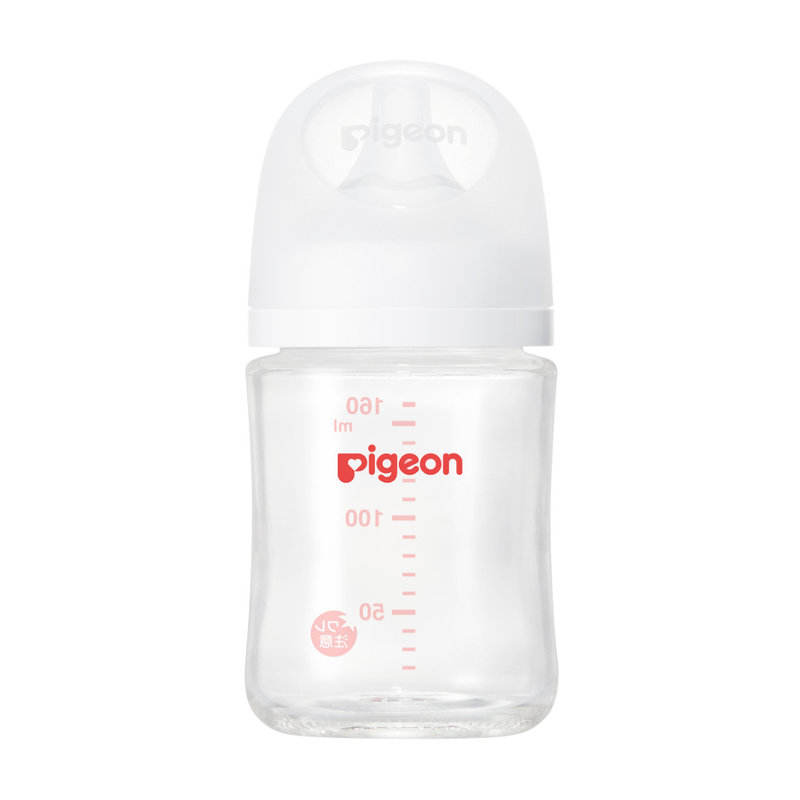 Pigeon Glass Nursing Bottle with Peristaltic Plus (SS size Nipple) 160ml