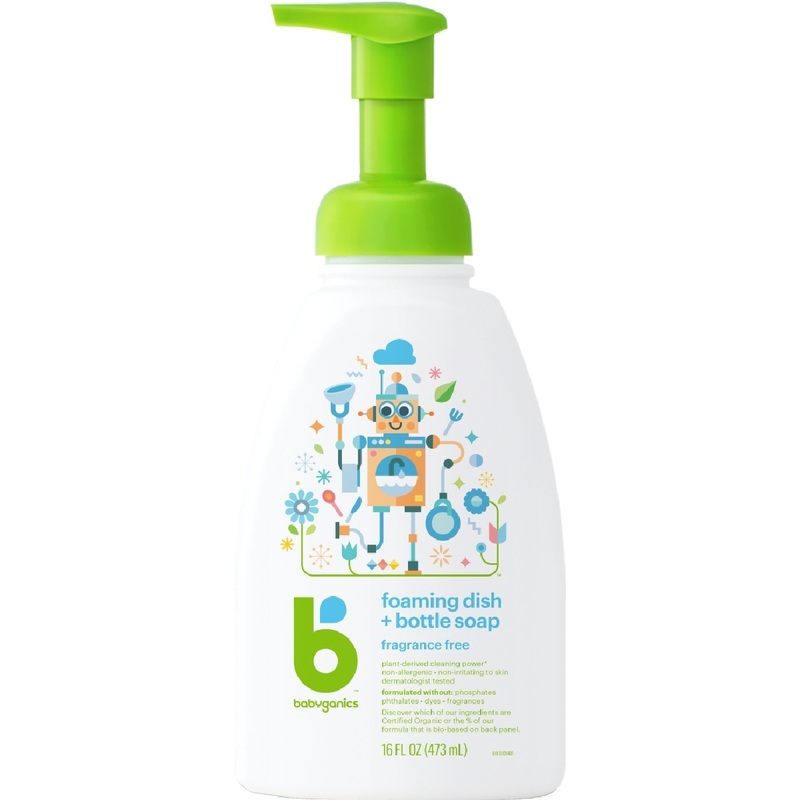 Babyganics Foaming Dish&Bottle Soap 473ml