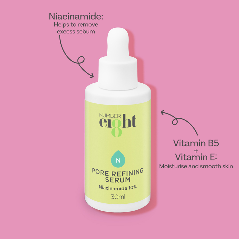 NUMBER eI8ht Pore Refining Serum - Niacinamide 10% 30ml