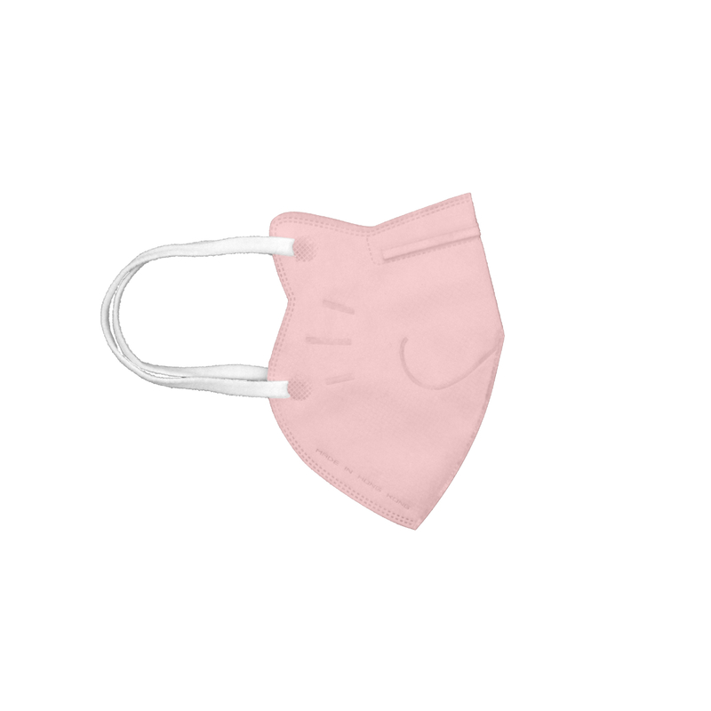 SAVEWO救世立體喵兒童口罩(獨立包裝)(7-13歲中童適用) - 粉紅色 30片