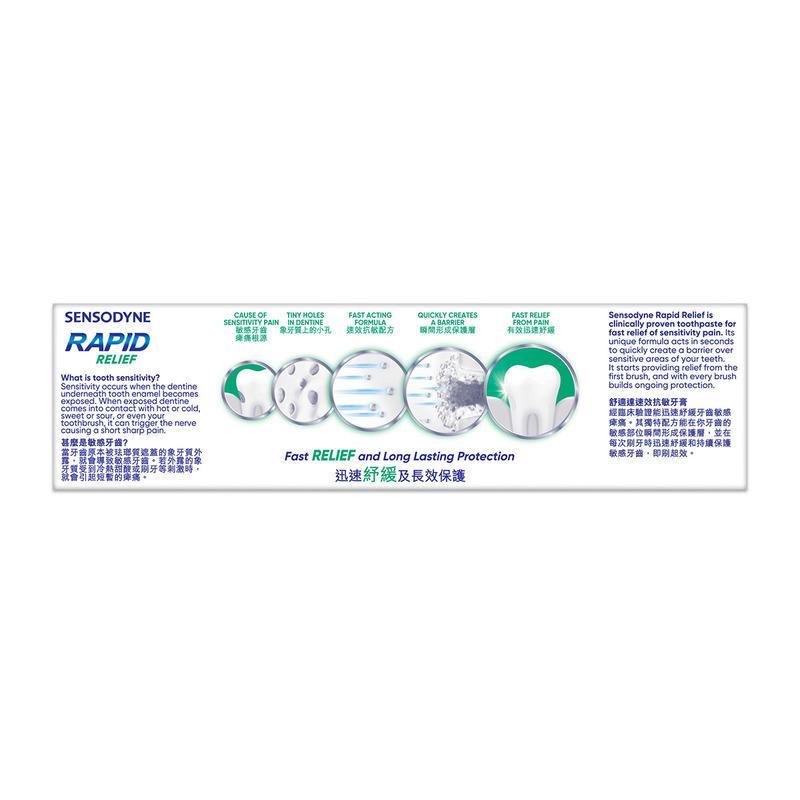 Sensodyne舒適達速效抗敏薄荷配方牙膏  100克