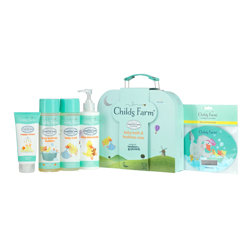 Childs Farm Baby Bedtime Suitcase 250ml x 3 + 100ml x 1