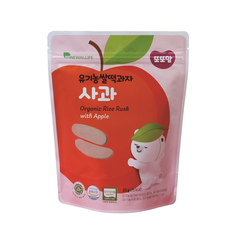 Renewallife Ddoddomam Organic Rice Rusk Apple 20g